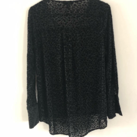 The Limited Women’s Top Blouse M Black Print - Picture 2 of 6